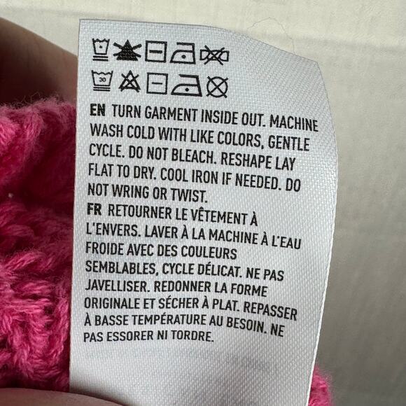 NWT AE Tie-Front Cami Size XL Crochet Hot Pink Tank Top Coquette Girl Balletcore - Picture 9 of 11